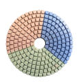 three color 80mm #800 Resin Bond Flexible Diamond Polishing Pads/Sanding Disc for Granite Marble Ceramic